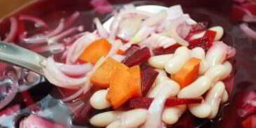 борщ с фасолью без мяса