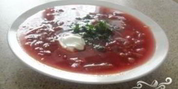 борщ с фасолью