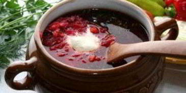 борщ с грибами и фасолью