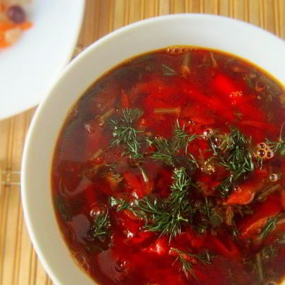 Борщ с грибами и квашеной капустой