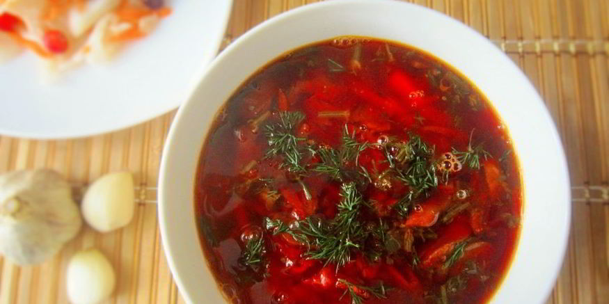 Рецепт борща с грибами и квашеной капустой