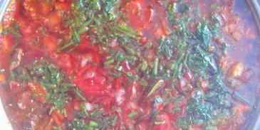 борщ с грибами и квашеной капустой