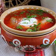 Рецепт Борща с карамелизированного свеклоя