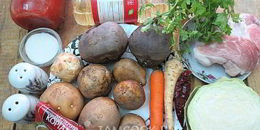 борщ с карамелизированной свеклой