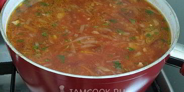 борщ с карамелизированной свеклой