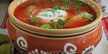 борщ с карамелизированной свеклой