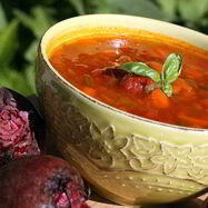 Рецепт Борща с копченой грудинкой по-литовски