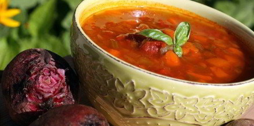 Рецепт борща с копченой грудинкой по-литовски