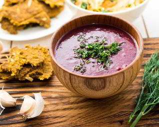 Борщ с укропом