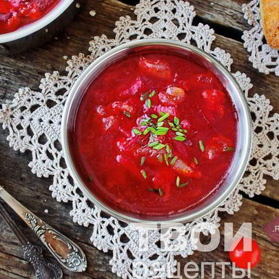 Борщ со свининой