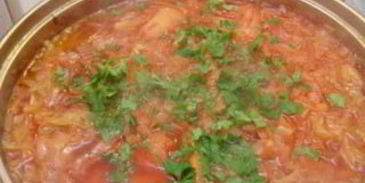 красный борщ постный