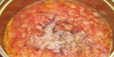 красный борщ постный