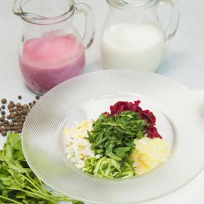 Литовский холодный борщ