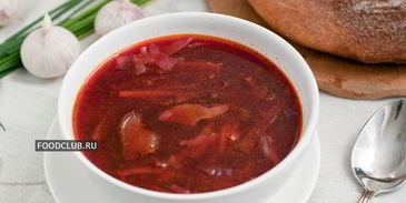 постный борщ с грибами