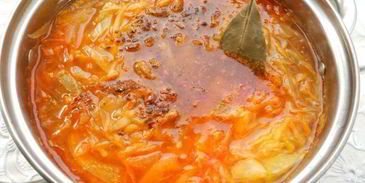 постный летний борщ без мяса