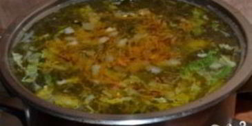 щавелевый борщ