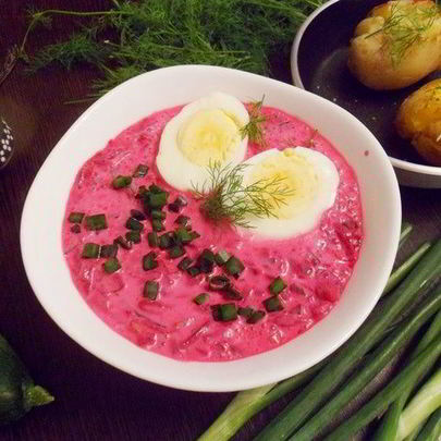 Шалтибарщай — холодный борщ по-литовски