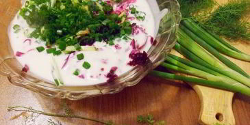 шалтибарщай — холодный борщ по-литовски