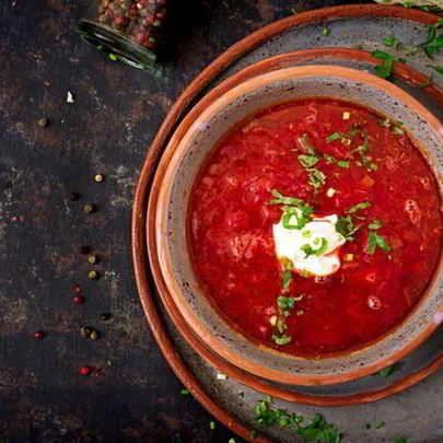 Традиционный холодный борщ