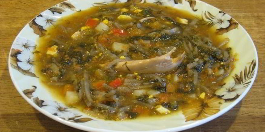 Рецепт зеленого борща с томатом