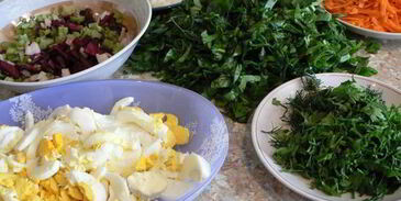 зеленый борщ