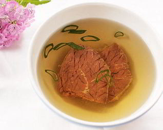 Бульон из говяжьего языка