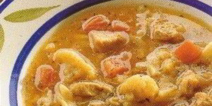 Рецепт бульона с курицей и макаронами