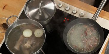 гречневый суп с потрошками на курином бульоне