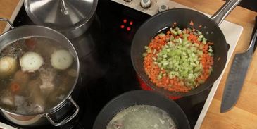 гречневый суп с потрошками на курином бульоне