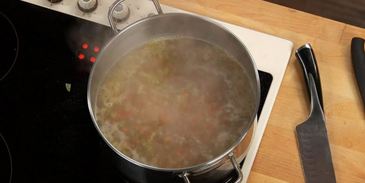 гречневый суп с потрошками на курином бульоне