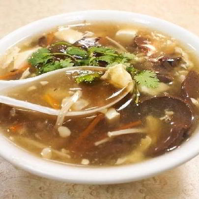 Грибной суп на курином бульоне