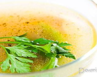 Мороженный куриный бульон