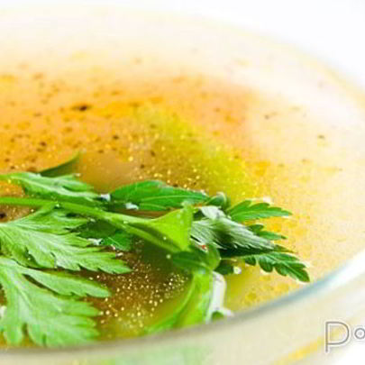 Мороженный куриный бульон