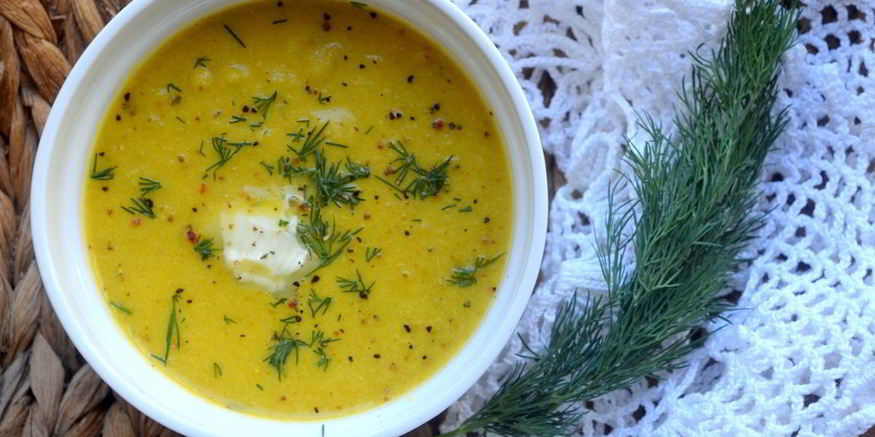 Рецепт овощного крема-супа на курином бульоне