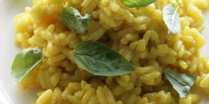 Рецепт ризотто миланезе с овощным бульоном и шафраном