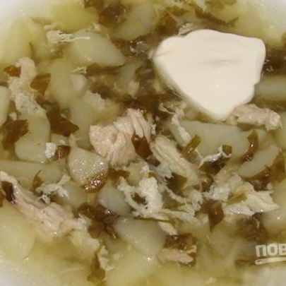 Щавель на курином бульоне