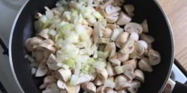 суп грибной на курином бульоне