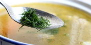 суп из белых грибов на мясном бульоне