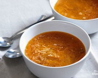 Суп на говяжьем бульоне