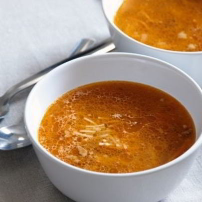 Суп на говяжьем бульоне