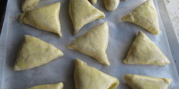 треугольники с мясом и бульоном