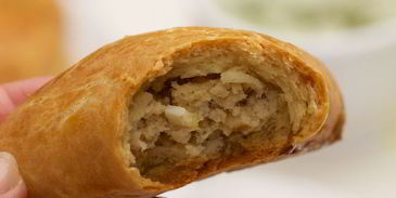 треугольники с мясом и бульоном