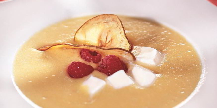 Рецепт фруктового супа с пломбиром