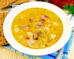 Гороховый суп с беконом
