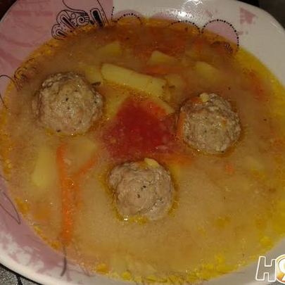 Гороховый суп с фрикадельками