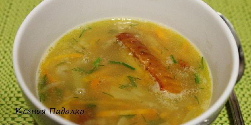 Рецепт горохового супа с копчеными крылышками