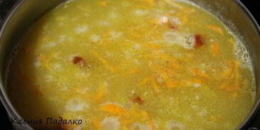 гороховый суп с копчеными крылышками