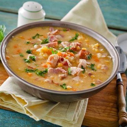 Гороховый суп с мясом в мультиварке