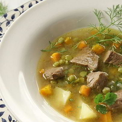 Гороховый суп с мясом