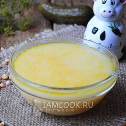 Гороховый суп с плавленым сыром